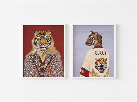 gucci tiger painting|gucci tiger ready to wear.